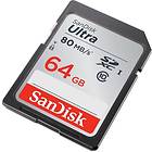 SanDisk Ultra SDXC Class 10 UHS-I U1 80MB/s 64GB