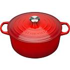 Le Creuset Gjutjärnsgryta Rund 28cm 6,7L (Metallknopp)