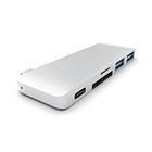Satechi USB-C Card Reader for microSD/SD With USB+USB-C Hub