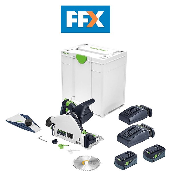 Festool 576716 Twin 18v Cordless Plunge Saw TSC 55 5.2 KEBI-Plus