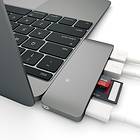Satechi USB-C Card Reader for microSD/SD With USB+USB-C Hub