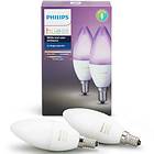 Philips Hue White and Color Ambiance B39 6500K E14 6,5W 2-pack (Dimbar)