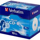 Verbatim CD-R 700MB 16x 10-pack Jewelcase Audio