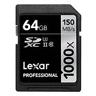Lexar Professional SDXC Class 10 UHS-II U3 1000x 64GB