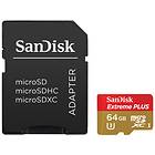SanDisk Extreme Plus microSDXC Class 10 UHS-I U3 95/90MB/s 64GB