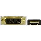 Deltaco HDMI - DVI-D Single Link 7m