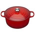 Le Creuset Gjutjärnsgryta Rund 24cm 4,2L (Metallknopp)