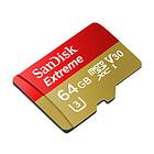SanDisk Extreme microSDXC Class 10 UHS-I U3 V30 90/60MB/s 64GB