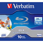 Verbatim BD-R 25GB 6x 10-pack Jewelcase Wide Inkjet