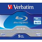 Verbatim BD-R DL 50GB 6x 5-pack Jewelcase
