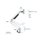Multibrackets Gas Lift Arm Single