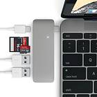 Satechi USB-C Card Reader for microSD/SD With USB+USB-C Hub