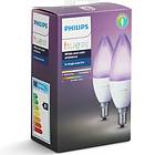 Philips Hue White and Color Ambiance B39 6500K E14 6,5W 2-pack (Dimbar)