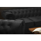 Manor House Soffgrupp Walton Lyx 3-sits+2-sits Sammet Svart