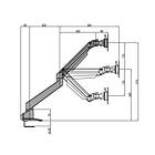 Multibrackets Gas Lift Arm Single