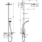 Hansgrohe Raindance Air 240 Comfort Showerpipe 27233000 (Krom)