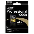 Lexar Professional SDXC Class 10 UHS-II U3 1000x 64GB