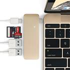 Satechi USB-C Card Reader for microSD/SD With USB+USB-C Hub