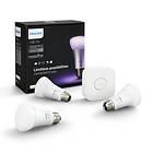 Philips Hue White and Color Ambiance Starter Kit E27 10W 3-pack (Dimbar)