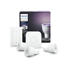 Philips Hue White and Color Ambiance 250lm 4000K GU10 6,5W 3-pack (Dimbar)