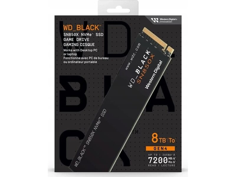 Western Digital SanDisk Black WD_BLACK SN850X NVMe 2 TB M.2 PCI Express 4.0 - © (handelsnaam van Logical Block B.V