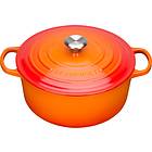 Le Creuset Gjutjärnsgryta Rund 28cm 6,7L (Metallknopp)