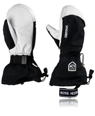 Gants De Ski Hestra Army Leather Heli Ski (5 Doigts) – Doublure Chaude, Cuir De Chèvre Durable, Préformé Pour Meilleure Préhension