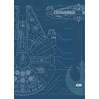 Komar Poster Blueprint Falcon 50x70cm
