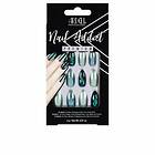 Ardell Lösnaglar Nail Addict Green Glitter Chrome (24 pcs)