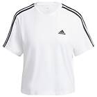 Adidas Essentials 3-stripes Single Jersey Crop Top Vit adult HR4915