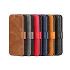 Boom iPhone 14 Plånboksfodral Calfskin Brun