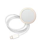Guess iPhone 14 Pro Magsafe Skal Marble Trådlös Laddare Vit