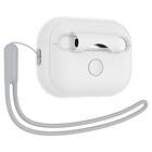 Spigen Airpods Pro 1/2 Skal Fit Strap Silicone Hvit/Grå