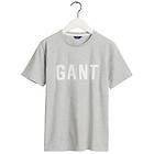 Gant Logo T-Shirt JR Light Grey Melange (Storlek 134/140)