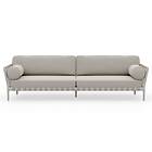 Vipp 720 Open-Air 3-Sitssoffa, Beige Aluminium