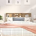 vidaXL Sänggavel med förvaring sonoma-ek 180x19x103.5 cm