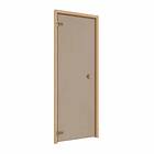 Trend Thermory Sauna Door 7x20 med Bronsfärgat Glass och Furukarm 10029