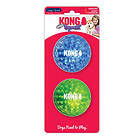 Kong Hundleksak Squeezz Geodz boll Large 2-p (d=7,5cm)