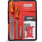 Oregon 558549 Chainsaw Chain Sharpening & Guide Bar Maintenance Kit Including Files, 4,5 mm (3/8' Micro-Lite)