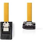 Nedis SATA 6 Gb / s Kabel Vinklad 1 m Gul