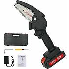 NICEONE Mini Cordless Chainsaw, 4 Inch Small Electric Chainsaw with 2AH Battery Charger for Woodcutting Farming Garden Yard
