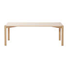 1898 Anton soffbord 50x125 cm Vitpigmenterad ek