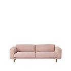 Muuto Rest soffa 3-sits tyg steelcut trio 515 rose, ekben