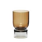 Hübsch Vase Glas Amber Grå 18x11 cm