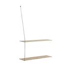 Woud STEDGE Hylla 80cm, Vitpigmenterad Ek