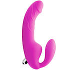 Strap U Royal Rider Vibrerande Strap-On Dildo Rosa