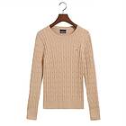 Gant Stretch Cotton Cable Crew Neck Sweater Dam