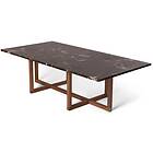 OX Denmarq Ninety Large Soffbord 140x70x40 cm, Smoked Oak/Brown Emperador Brun Marmor