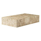 Audo Copenhagen Plinth Grand Soffbord 137x76 cm, Kunis Breccia Marmor Sand