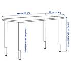 IKEA ANFALLARE / OLOV Skrivbord 140x65 cm